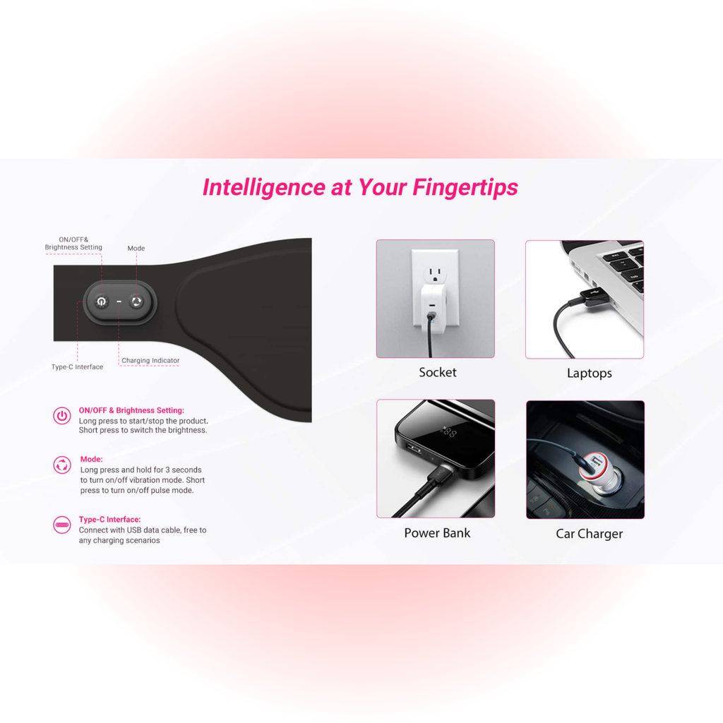 MULTIFUNCTIONAL RED LIGHT THERAPY STOMACH BELT by Pure Harmonia