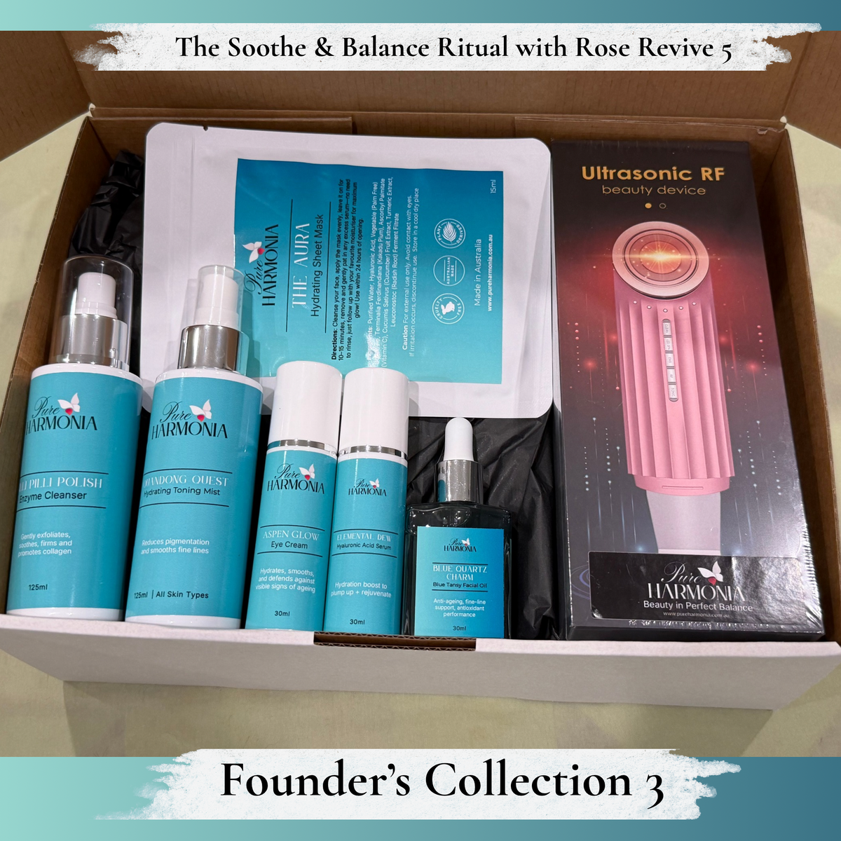 EXCLUSIVE FOUNDER'S COLLECTION 3 - The Soothe and Balance Ritual with Rose Revive 5 lifestyle detail - Pure Harmonia
