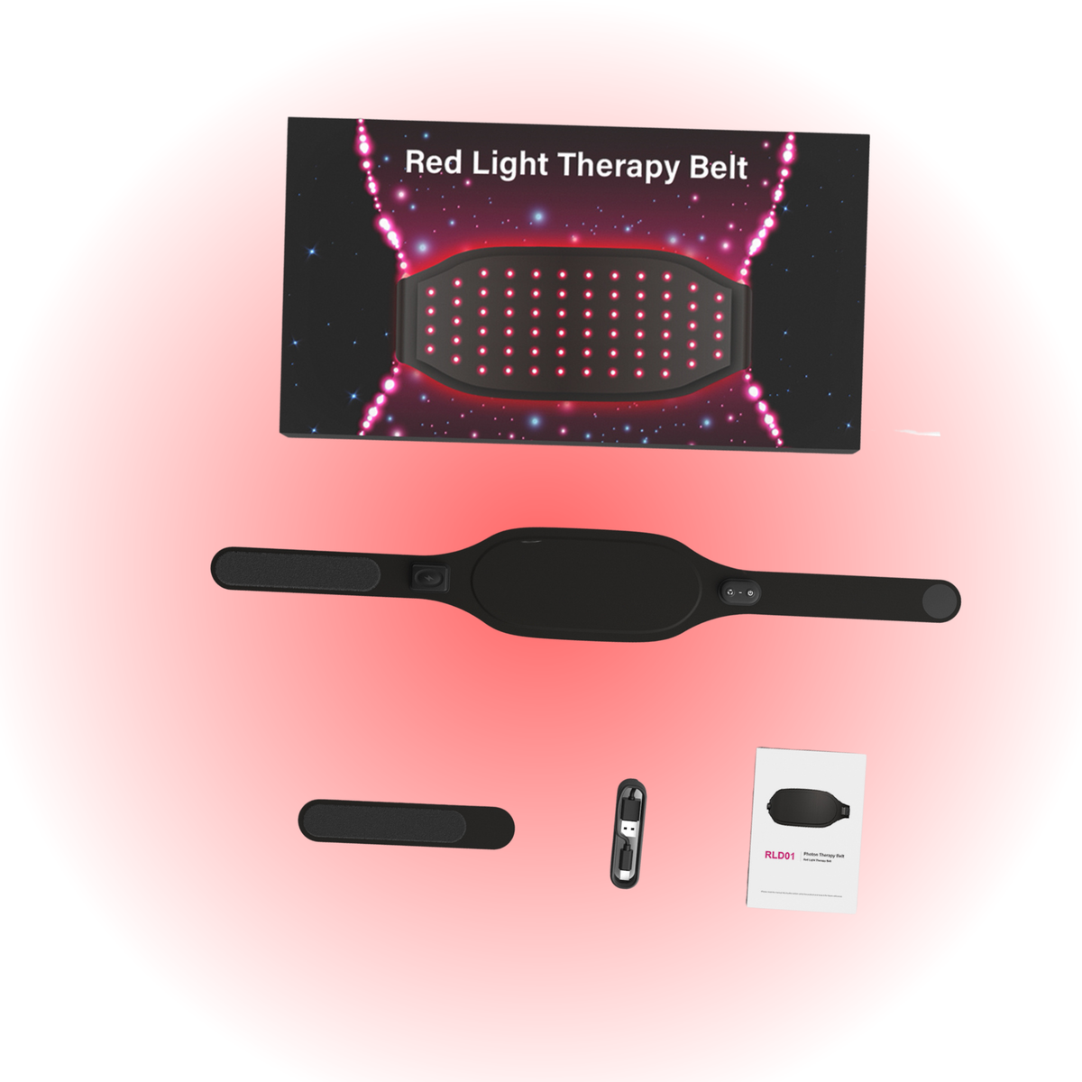 MULTIFUNCTIONAL RED LIGHT THERAPY STOMACH OR BACK BELT by Pure Harmonia